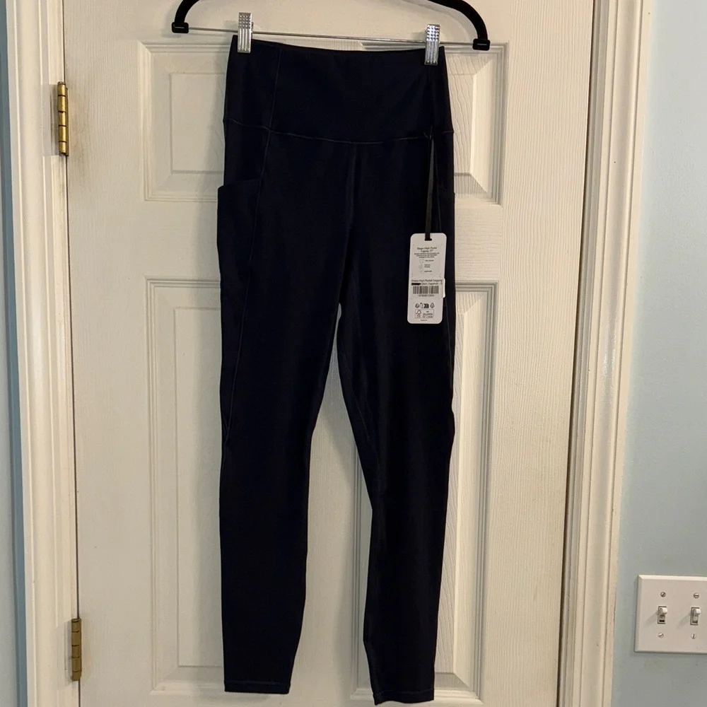 NWT Varley Shape High Pocket Leggings | Dark Sapphire | Size S - Picture 2 of 6